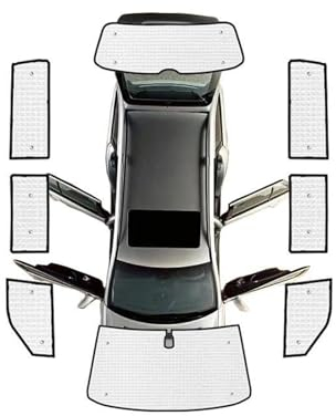 Auto-Sonnenschutz Vollfenster-Sonnenschutz Für VW Für Transporter T6 LWB 2015 2016 2017 2018 2019 2020 2021 2022 2023 Auto-Windschutzscheiben-Sonnenschutzvisier (Color : All Sunshades)