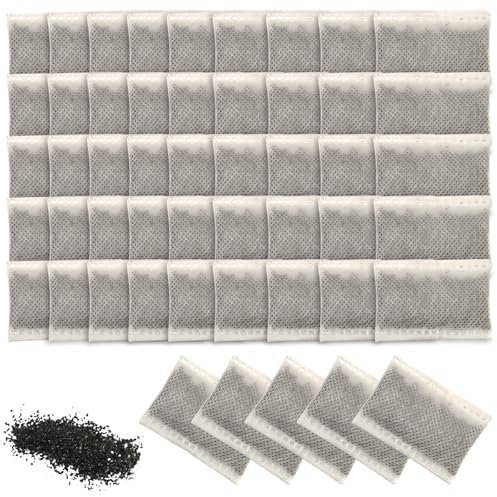 MEGYAD Lot de 50 filtres à eau distillés en noix de coco pour distributeur d'eau et purificateur d'eau pour animaux de compagnie