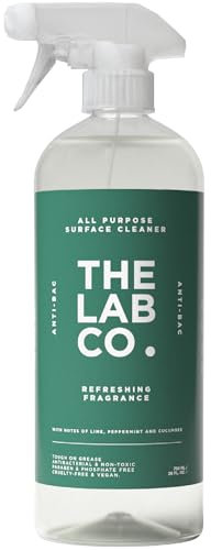 The Lab Co. Antibacterial All Purpose Cleaner 750ml Multi Surface Cleaning Spray Refreshing Fragrance Lime Peppermint Cucumber