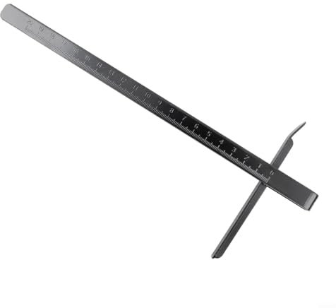 260mm Circular Saw Scale Ruler Guide Rip Fence for 7 Inch Electric Circular Saw, Metal Construction, Cutting Tool, Adjustable Measurement Guide, Woodworking Accessory, Black