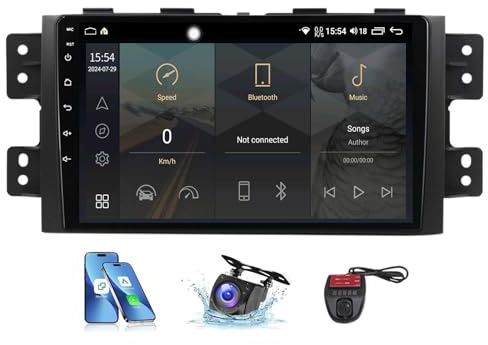 9 Inch Touch Screen Car Stereo for Kia Mohave/Borrego 2008-2016 Bluetooth 5.0 Head Unit GPS Nav FM RDS DAB Radio 4G WiFi DSP EQ Steering Wheel Controls with Carplay Android Auto(NF-1)