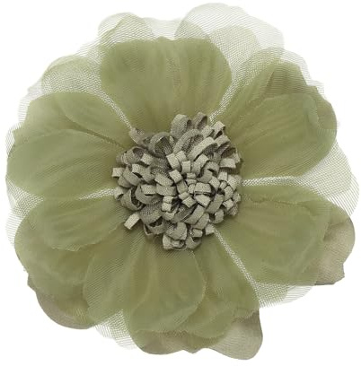 PATIKIL Grande broche fleur en tissu pour femme, robe, jupe, écharpe, chapeau, vêtements, décoration, accessoires de mariage, fête, banquet