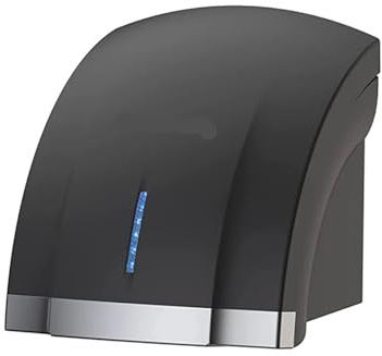 Kommersiell handtork Elektrisk kompaktsensor Automatiska handtorkar Höghastighetslufttorkare 1800W for badrum(Black hand dryer)