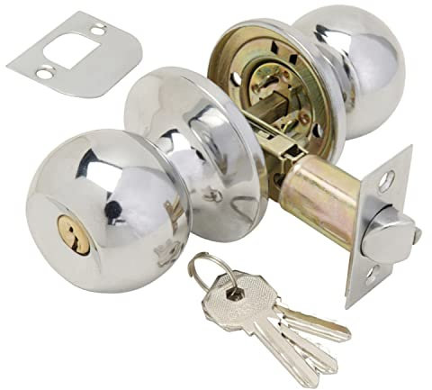 Pomo Puerta Wolfpack Con Llave Cromado