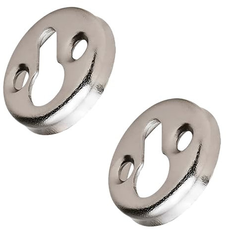 Gedotec Kapsel-Bettbeschlag zum Einbohren Möbelverbinder Stahl Bettverbinder ohne Aushängesicherung | Linsenkopf-Beschlag mit Ø 30 mm | MADE IN GERMANY | 2 Stück - Einängebeschlag zum Schrauben