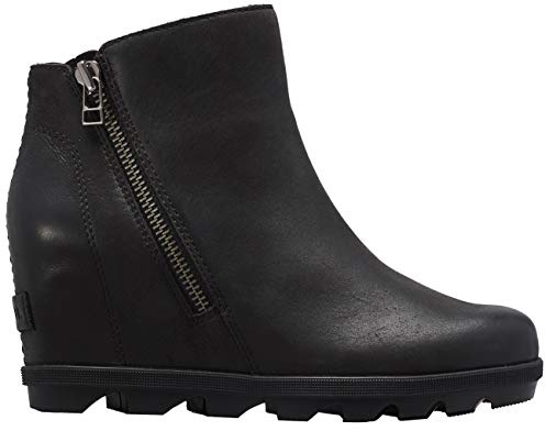 Sorel Women's Joan of Arctic Wedge II Zipper Fashion Boot - Black - Size 11