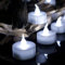 Anziner Led Teelichter,12 led kerzen flackernde flamme，realistische elektrische flackernde batteriebetriebene kerzen für Hochzeit Geburtstag Halloween Geschenke Home Decoration in Kaltes weiße
