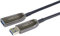 PremiumCord USB 3.0 Optisches Verlängerungskabel 10m (AOC), Glasfaser Kabel, Datenkabel SuperSpeed bis zu 5Gbit/s, Ladekabel, USB 3.0 Typ A Buchse auf Stecker, 9Pin, Farbe Schwarz, Länge 10m