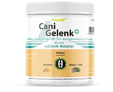 Gelenkpulver Hund Cani Gelenk 200g Dose | geprüfte deutsche Premium-Qualität | Mit Grünlippmuschel, Kollagen und Curcumin I entzündungshemmend | bei Knochen- und Gelenkproblemen |