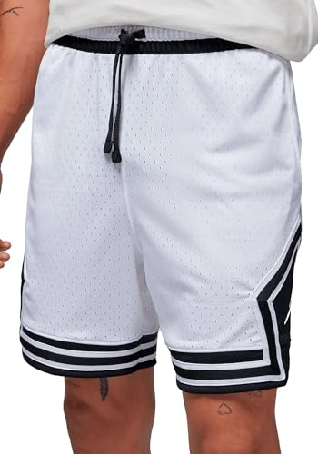 Nike Herren Df SPRT Dmnd Shorts, White/Black, L EU