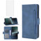 Asuwish Compatible with Sony Xperia 1 V Wallet Case and Tempered Glass Screen Protector Card Holder Stand Leather Flip Cell Accessories Phone Cover for Xperia1V 1V Women Men Blue