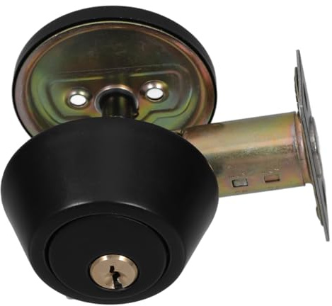 Veemoon Stainless Steel Locking Auxiliary Lock for Interior Doors Dead Bolt Locks Double Cylinder Contemporary Entry