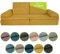 Pillows24 Kindersofa mit Schlaffunktion | Weiches Spielsofa aus Cordstoff | Bequemes Kinder Sofa mit abnehmbaren Bezügen | Ergonomische Kindercouch für Spielzimmer – Fancy Spielsofa für Kinder