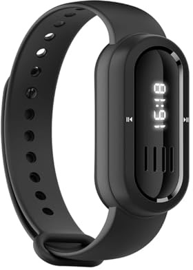 Sxhlseller Bracelet Intelligent, Montre Intelligente Activité Portable et Fitness avec Haut-Parleur Bluetooth et Lecteur Mp3, Bracelet Intelligent pour Sports de Plein Air Coulant de Colons (Black)