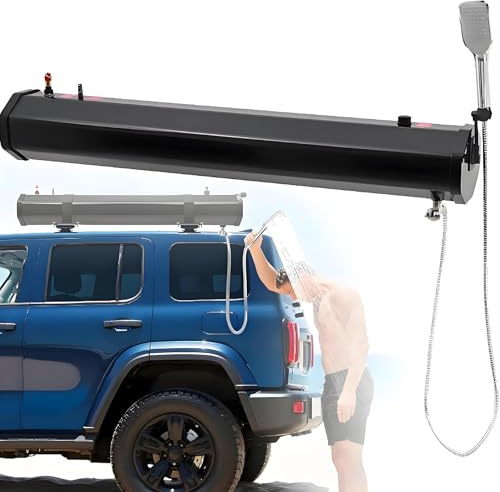 Takräcke-Solardusch, Bilmonterad Campingdusch, Takmonterad Campingdusch, Vattenförsörjning För Utomhusaktiviteter, Stor Kapacitet, PVC, För Bilvård, Vandring Och Äventyrsresor 7.93加仑/30升