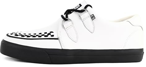T.U.K. White Leather Creeper Sneaker Women & Men US Women 13 / Men 11