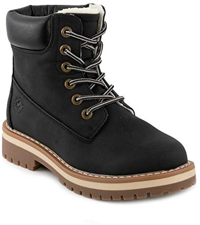 Toocool Stivali Donna Scarponcini Scarpe Stringati Pelliccia Anfibi Caldi RW001 [39,Nero]