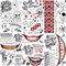 COKTAK 6 Blatt Joker Tattoos Halloween Make UP Set Cosplay Kostüm Klebetattoos Erwachsene, Klebe Clown Joker Gesicht Tattoos Aufkleber, Fake Joker Temporäre Tattoos Zum Aufkleben Herren Damen Schminke