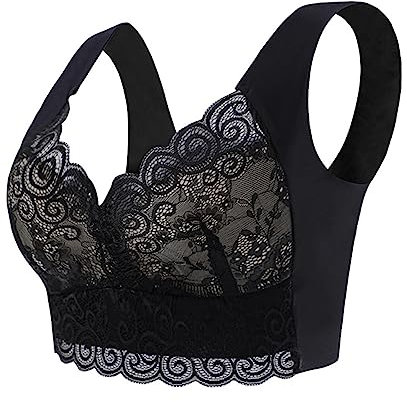 TYUIOP Loose Fitting Tank Top with Built in Bra UK Bralettes for Women Low Back Bra Push Up Inserts G Cup Push Up Wireless Sports Bras Women Plus Size Wired Deep Plunge