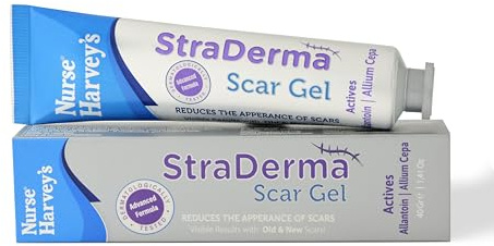 Nurse Harvey's Straderma 40gr. (Advanced Scar Gel, Reduces The Appearance of New & Old Scars. Gel for C-Section, Stretch Marks, Acne, Surgical Scars.)
