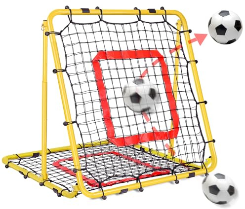 BaseGoal Rebounder für Fußball 85 * 85cm, 8 Winkel Einstellbar, Faltbar