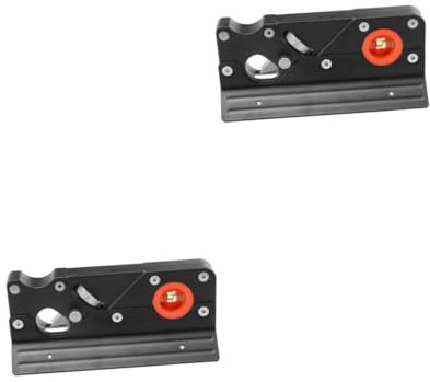 DIYEAH 2 Set Strumento Di Smussatura Piallatura Di Rifilatura Bordo Per La Lavorazione Del Legno Piano D'angolo Smusso Per La Lavorazione Del Legno Plastica Abs Black