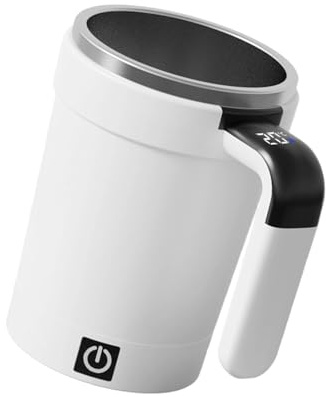 YROHGKPN Auto Stir - Vaso agitador de proteínas magnético, vaso mezclador eléctrico, base extraíble para entusiastas del fitness, uso en oficina, vaso mezclador magnético para bebidas
