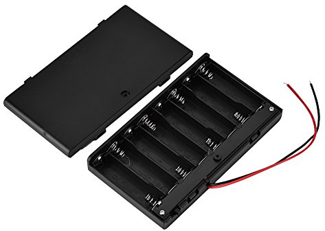 Batteriehalterung, 8 ¡Á AA Batterie, 12 V Gesamtspannung, ABS Material, Batteriefach mit Schalter