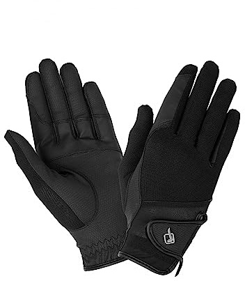 LeMieux Pro Mesh Horse Riding Gloves - Black Medium