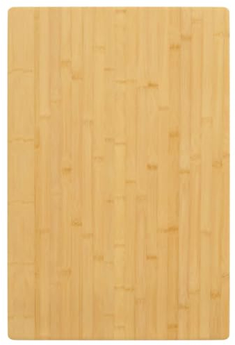 vidaXL Tischplatte, Bambustischplate für Couchtische Beistelltische, Esstischplatte mit abgerundeten Kanten, Couchtischplatte Ersatztischplatte Schreibtischplatte, Bambus