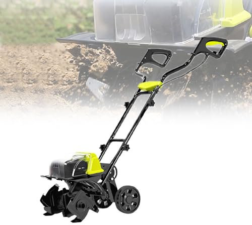 Motozappa manuale senza fili, scarificatore agricolo elettrico da 180 giri/min. 40 V con 2 batterie, profondità di coltivazione 180 mm, larghezza 360 mm, coltivatore per giardino, fattoria, frutteto