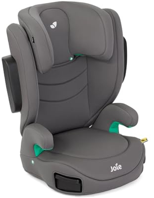 JOIE – I-TRILLO – Rehausseur enfant avec dossier i-Size 100-150 cm – Sans Isofix, installation ceinture 3 points – Léger 4,7 kg – Protection latérale Conforme R129/03 – Color Thunder