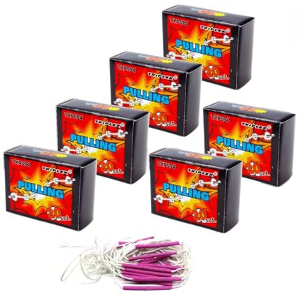 h2i Pulling - Knall-Ziehschnüre | 120 Stück | Party Spaß für Klein & Groß I für Silvester, Halloween & Party Mitbringsel | Kinder & Jugendfeuerwerk | g | Ganzjahresfeuerwerk Kat. F1