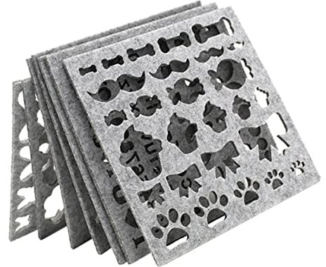 Sewroro Molde Para Fieltro De Lana 7 Piezas Para Manualidades Diy, Kit Para Principiantes, Plantilla Aguja, Color Natural, Resistente y Reutilizable, Manualidades Escolares y