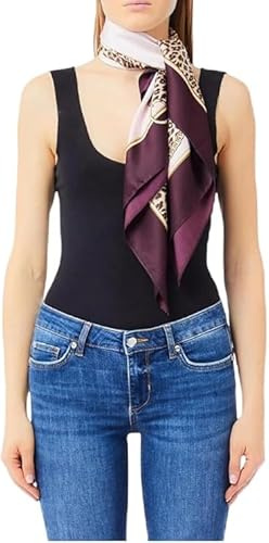 Liu Jo Jeans Foulard Animalier Red Auberg