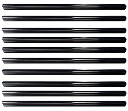 30.5cmx1.5cm Plastic Slide Binders Black, A4 Spine Bars, Binding Bars Slide Grip for Report Cover Presentation Office Document, 10PCS