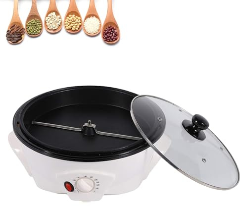 Tostador de café eléctrico de 800 g, máquina automática de tostado de frijoles, olla antiadherente, temperatura ajustable, 0 240 ℃, herramienta de tostado de café para cafeterías y entusiastas.