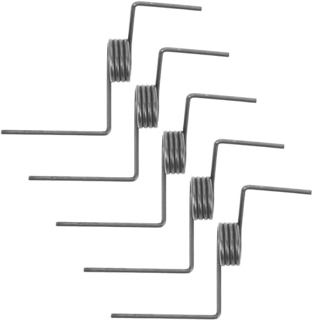Operitacx 5 Resortes de Torsión para Puerta de Refrigerador Francés, Alambre Metálico 1,2 Mm, Diámetro Exterior 10,5 Mm, Accesorios para Frigoríficos de Remolque, Herrajes de Resorte
