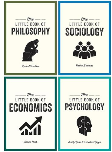 The Little Book of Philosophy, Sociology, Economics & Psychology 4 Books Collection Set
