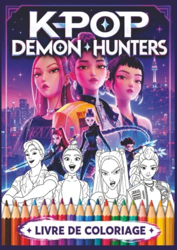 Livre De Coloriage K pop Demon Hunters: Livre de coloriage K-Pop pour enfants, préadolescents, adolescents et adultes | Des dessins mignons et relaxants au style chibi kawaii