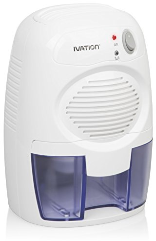 Ivation IVADM10 Powerful Small-Size Thermo-Electric Dehumidifier - for Smaller Room, Cupboard, Basement, Attic, Stored Boat, RV, Antique Car,White