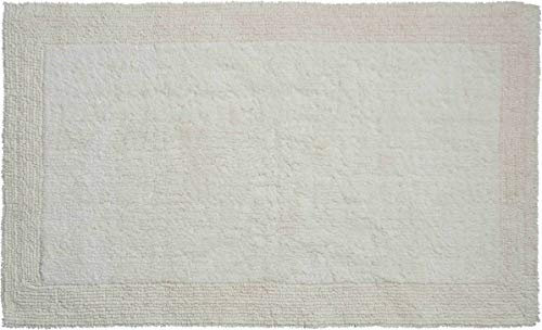 Grund organisch & beidseitig verwendbar Badteppich 100% Bio-Baumwolle, ultra soft, ÖKO-TEX-zertifiziert, 5 Jahre Garantie, LUXOR, Badematte 80x150 cm, natur