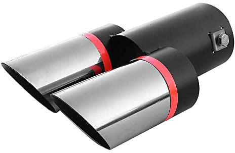 Embout de pot d'échappement universel pour voiture - En acier inoxydable chromé