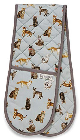 Cooksmart Curious Cats Double Oven Glove