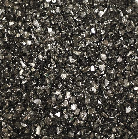 Eurosand SPIEGELGRANULAT, 1 kg. Spiegelglasgranulat, Spiegelglas 1-4 mm. 1000 g. Farbe: SCHWARZ. Art.: MD19403