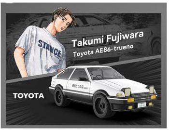 CaDA Initial D Toyota Trueno AE86 bil – 72 delar – självbyggande tegelbyggsten modell C55018W