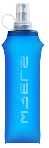 WRELS TUP Gourde souple pliable, légère, sans PBA, étanche et durable, pour l'extérieur - 500 ml - Bleu foncé
