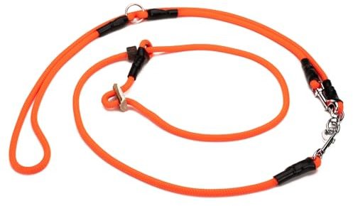 Mystique Retrieverleine Umhängeleine Hunting Profi 8mm L - 325cm neon orange