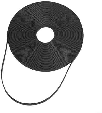 Zilimontt Rouleau de ruban magnétique en PVC flexible pour tableau blanc 6 mm x 8 m pour séparateurs de tableau et lignes décoratives, bandes magnétiques découpables pour salle de classe et bureau en