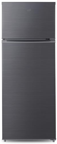 Daya, DSDP210XE, Frigorifero doppia porta, 210 litri, total inox, defrost, porte reversibili, silenzioso 40 dB